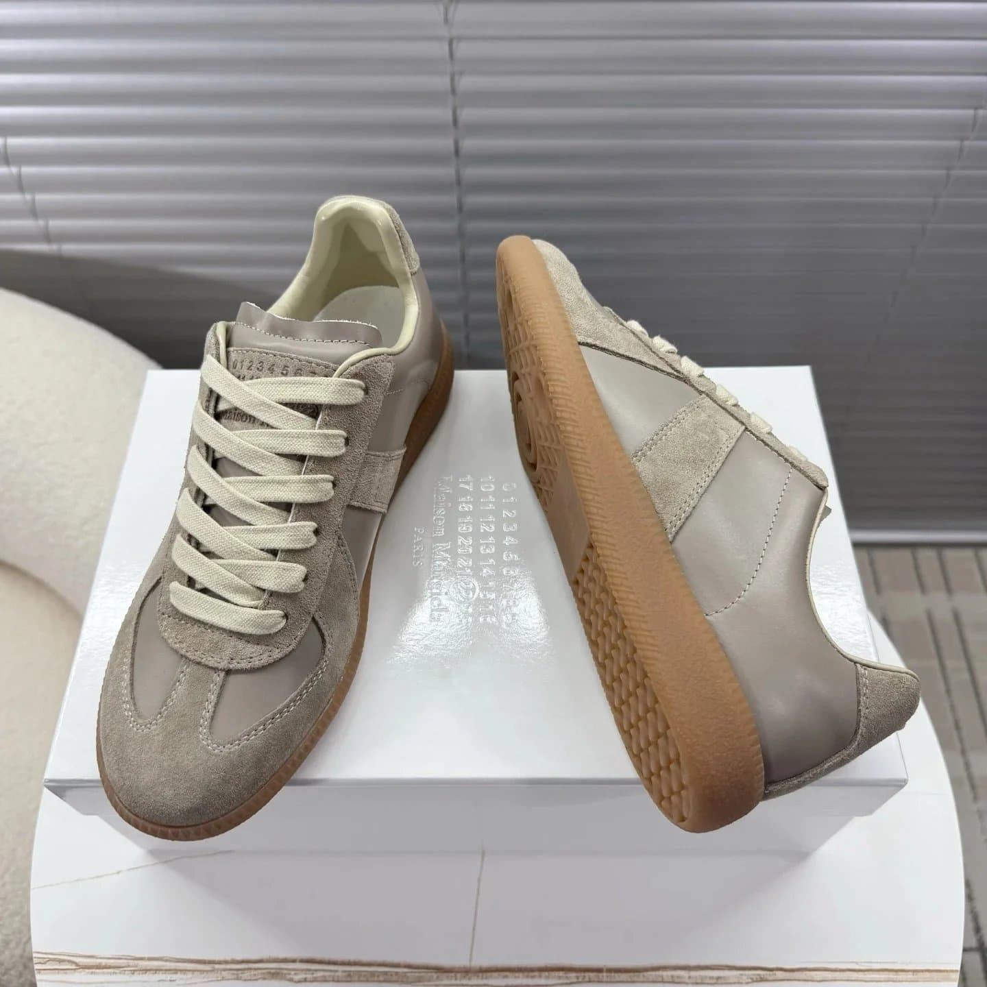 Maison Margiela Future Sneaker Beige Suede — 06