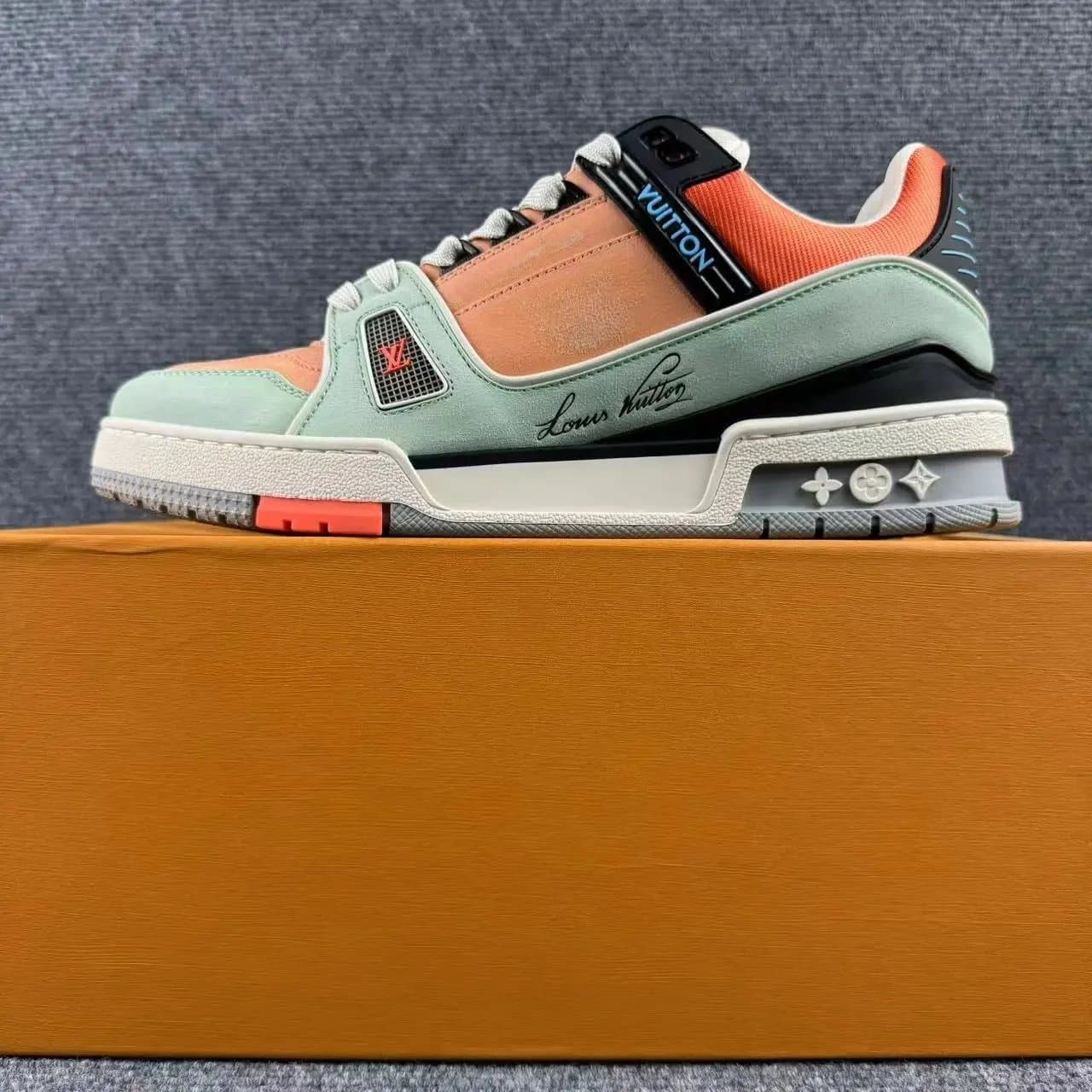 Louis Vuitton LV Trainer Mint Orange