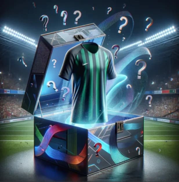 Nike Soccer Jersey Vertically Striped
