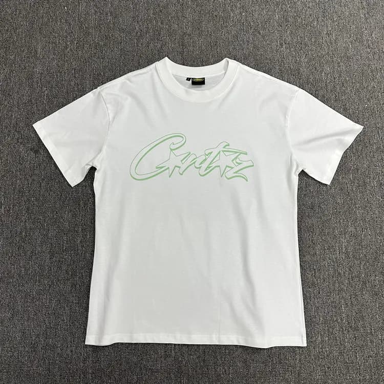 Corteiz Logo Tee Green Script