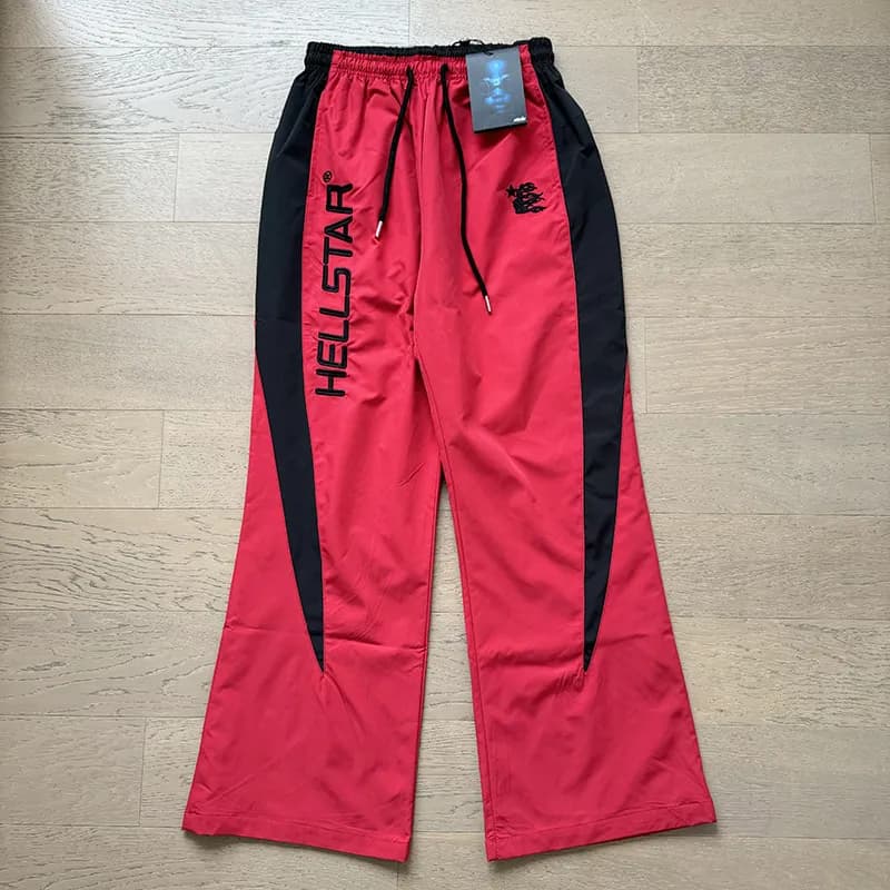 Kith Flame Sweatpants Black with Red Flame Print — 752 红色