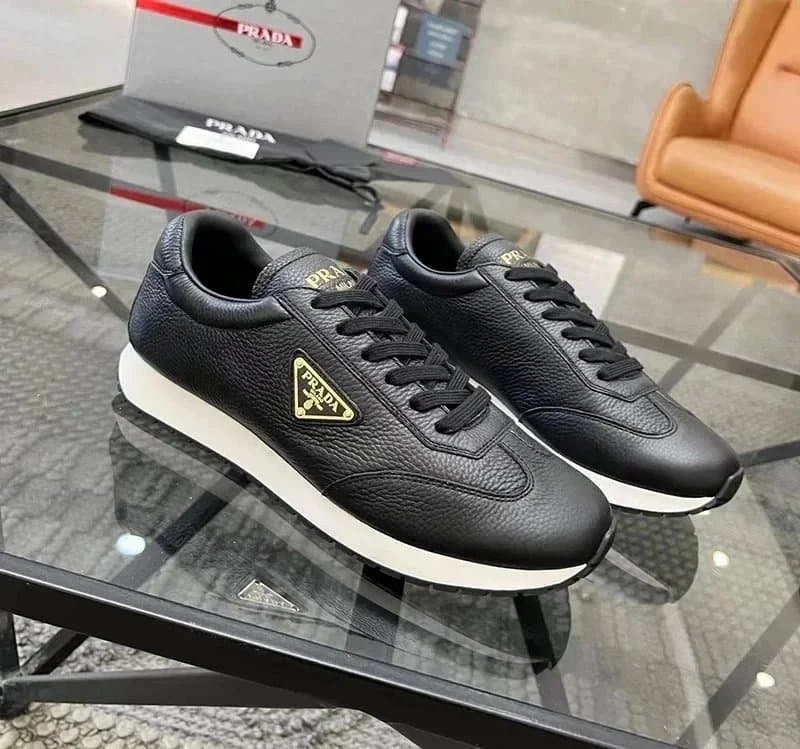 Prada Cleo Sneaker Gold Triangle Logo