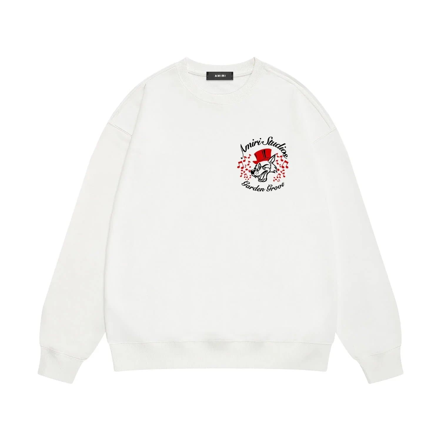 Amiri Crewneck Sweatshirt Garden Grove Wolf