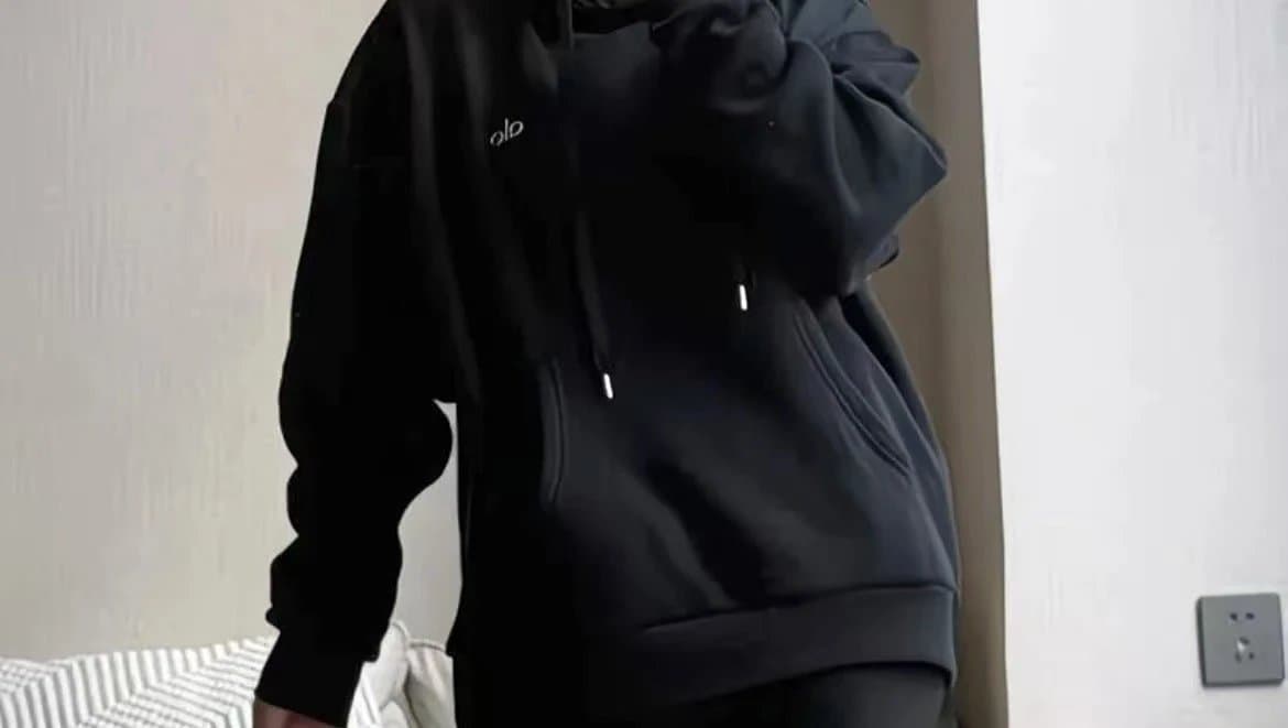 Fear of God Essentials Oversized Hoodie Heather Grey — 黑色连帽