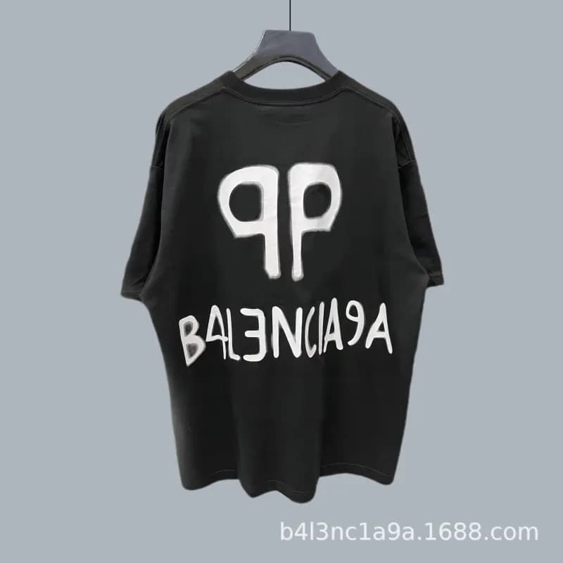Balenciaga Logo Tee 9P Print
