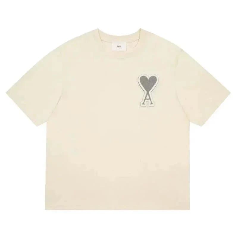 AMI Paris Heart Logo T-Shirt Heart A Patch