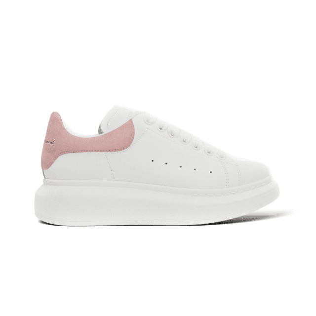 Alexander McQueen Oversized Sneaker White Pink Suede