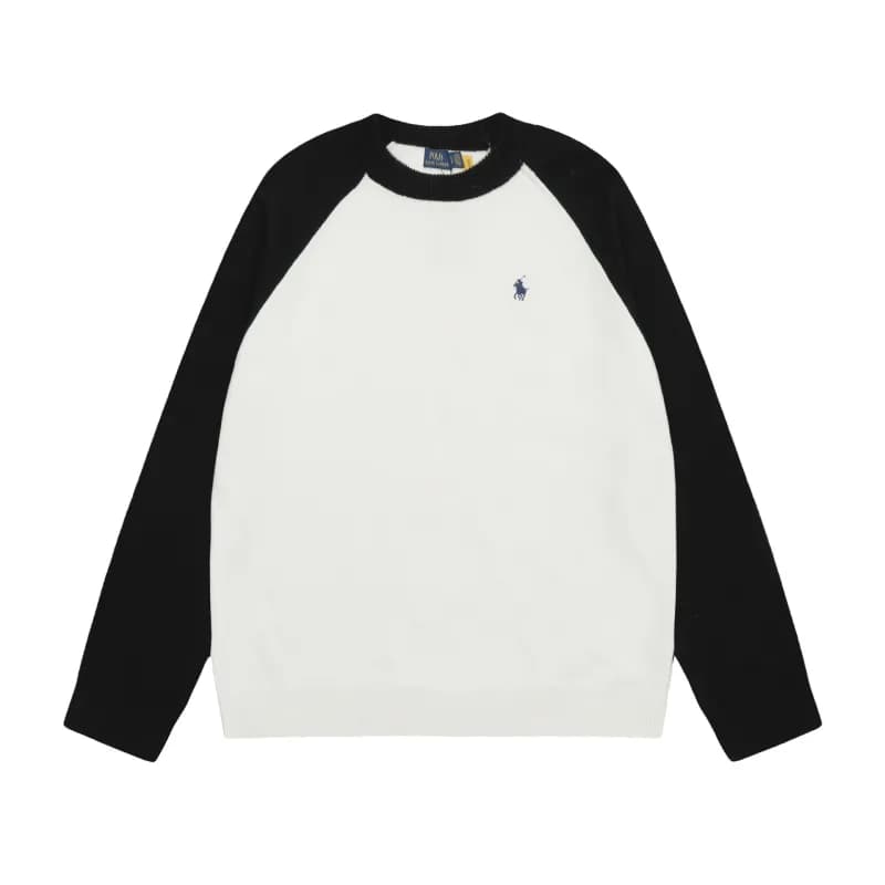 Polo Ralph Lauren Cable Knit Quarter-Zip Sweater Ivory — DS017黑白