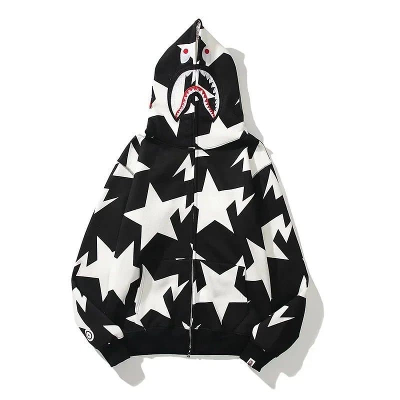 BAPE Shark Hoodie Multi Camo Patchwork — ALBB-10