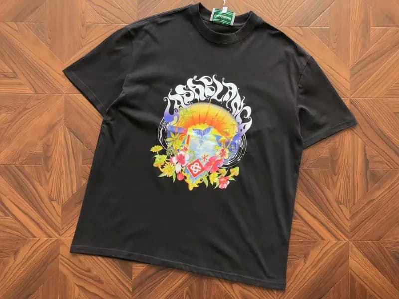 Supreme T-Shirt Psychedelic Floral Logo