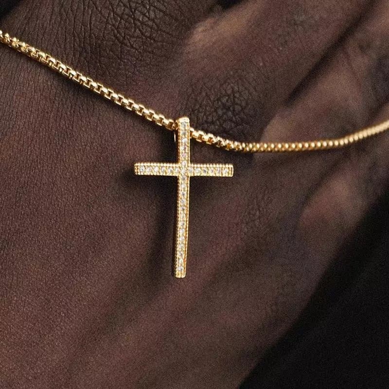Chrome Hearts Cross Pendant Pave Diamond