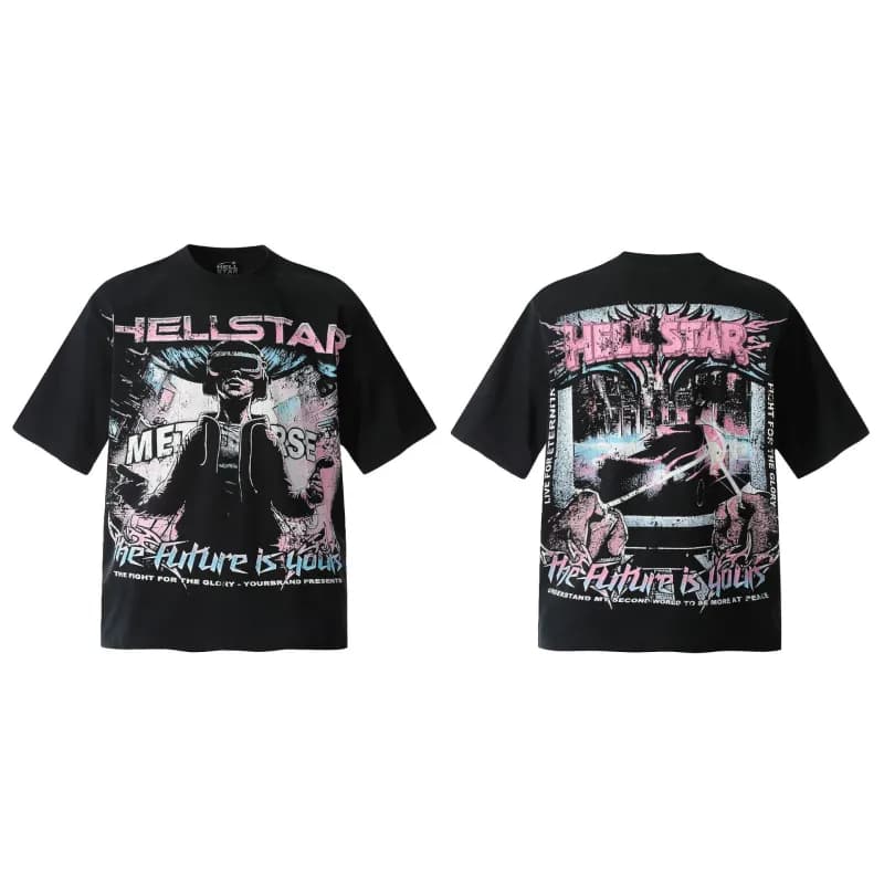 Hellstar Ribcage Tee Skeleton Print — ss1193