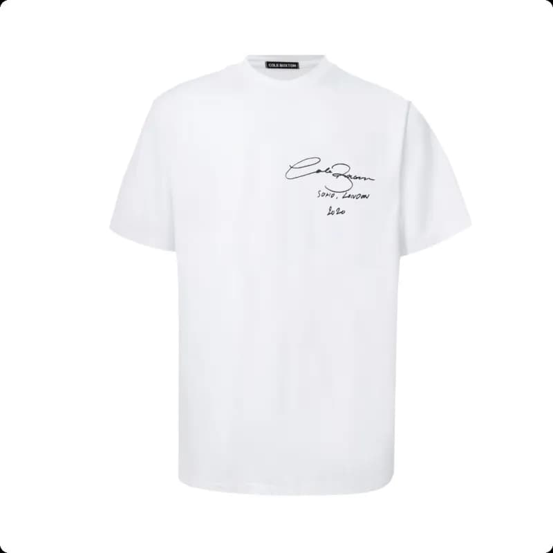 Cole Buxton Hooded Sweater CB Logo — C04 white