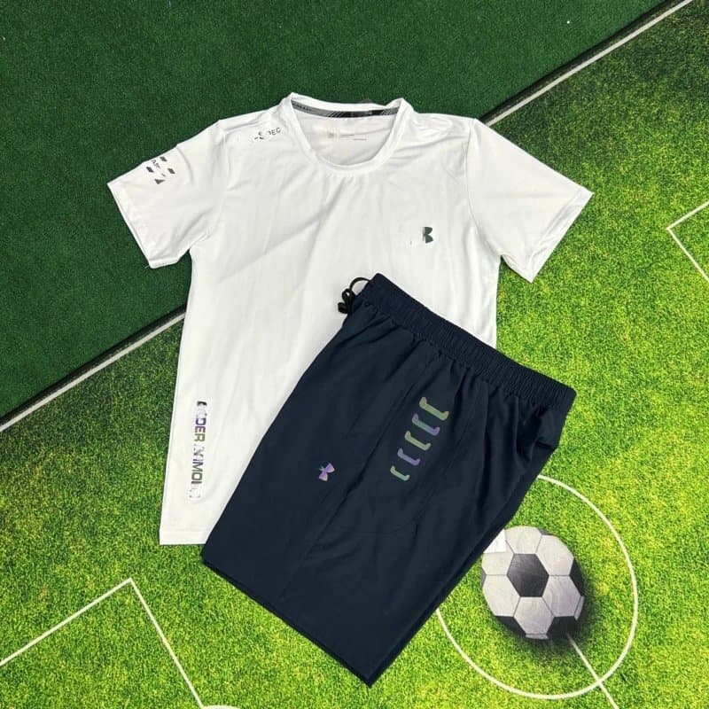Under Armour HeatGear Set White/Navy