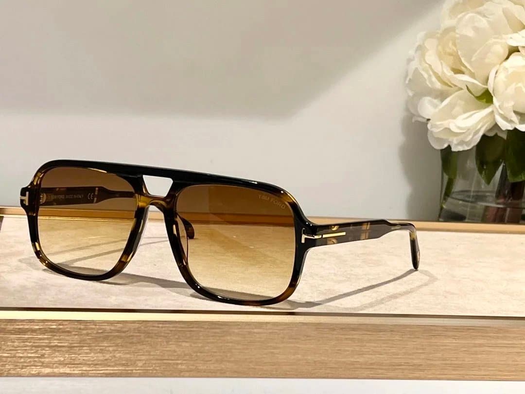 Tom Ford Aviator Sunglasses Tortoiseshell Frame — 6