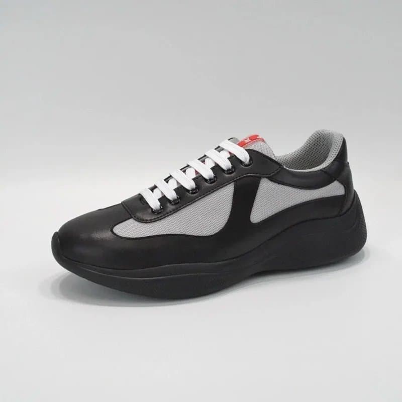 Prada Cleated Sneaker Metallic Silver — 17