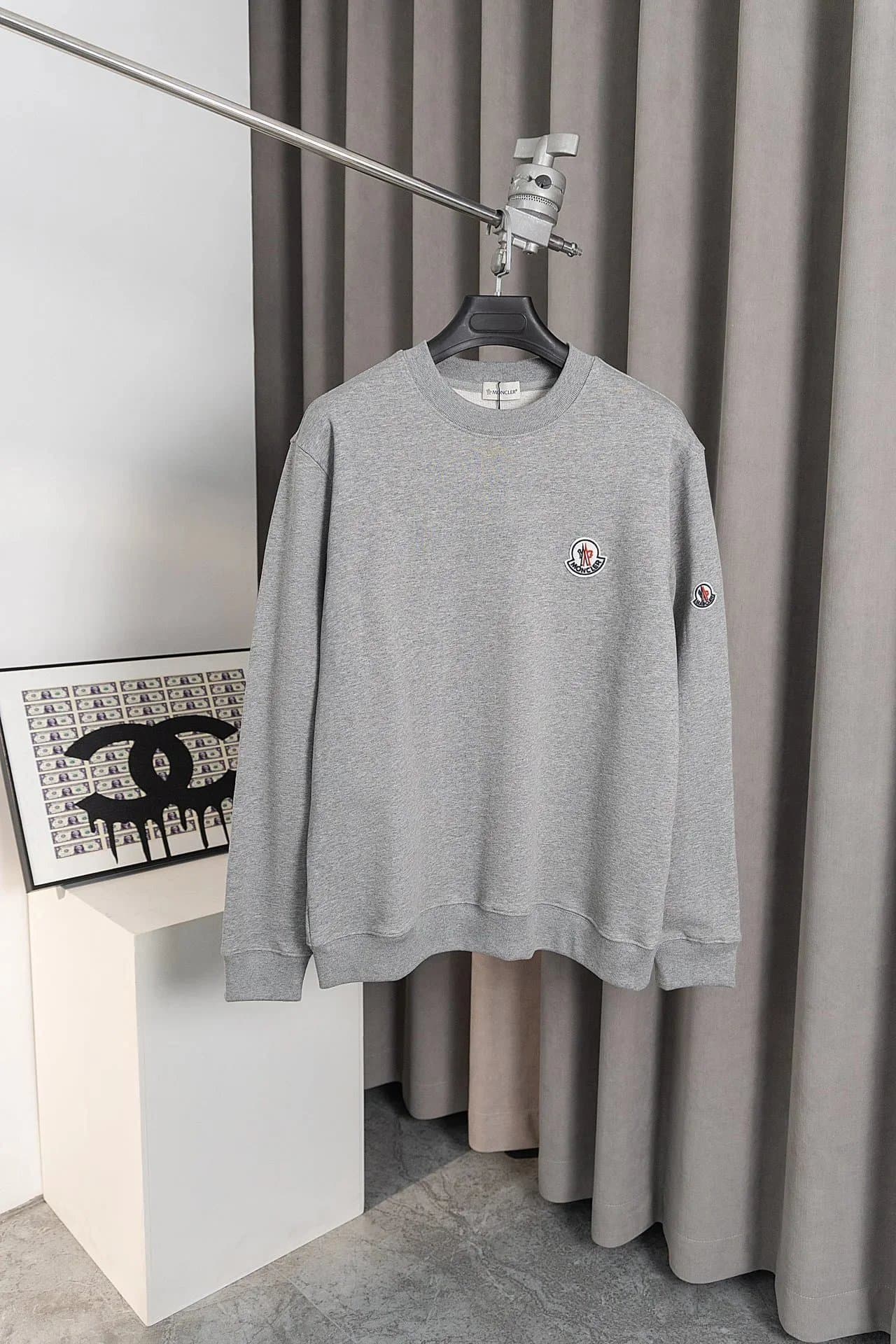 Moncler Crewneck Sweatshirt Logo Patch