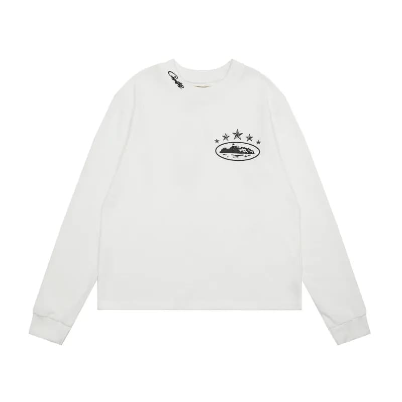 Corteiz Long Sleeve Tee CRTZ Script — 710白色