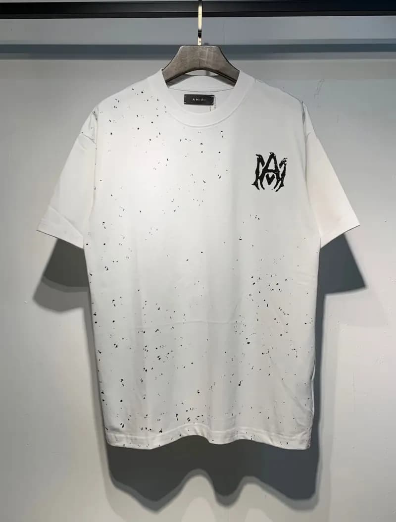 Amiri Logo T-Shirt Mesh Script — 713 white