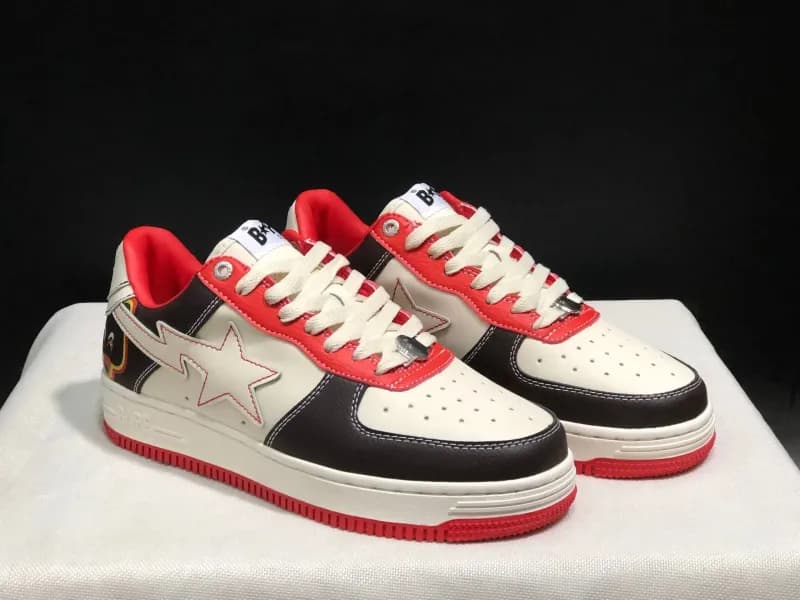 BAPE Star Sneaker White Black Red