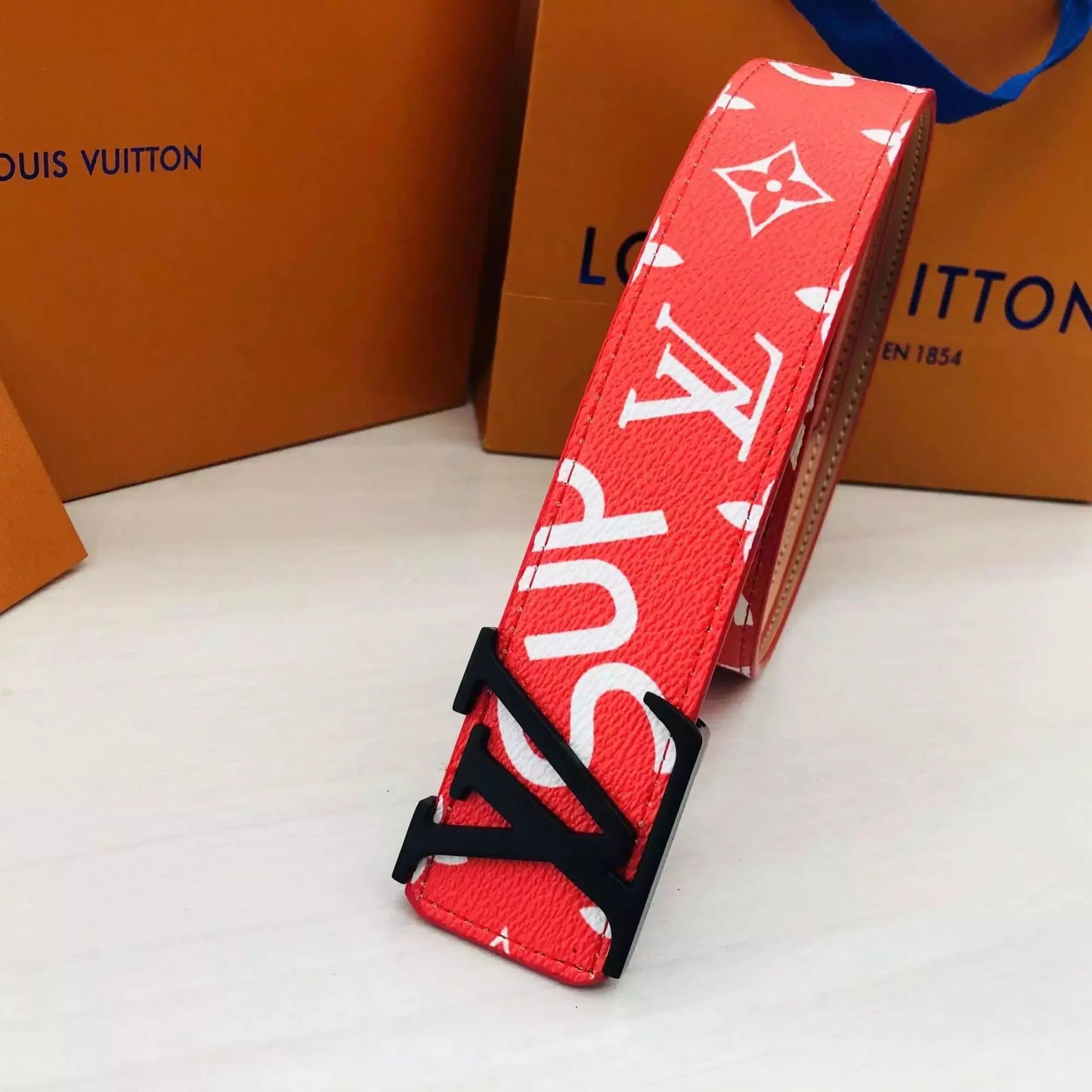 Louis Vuitton LV x Supreme Belt Monogram Reverse
