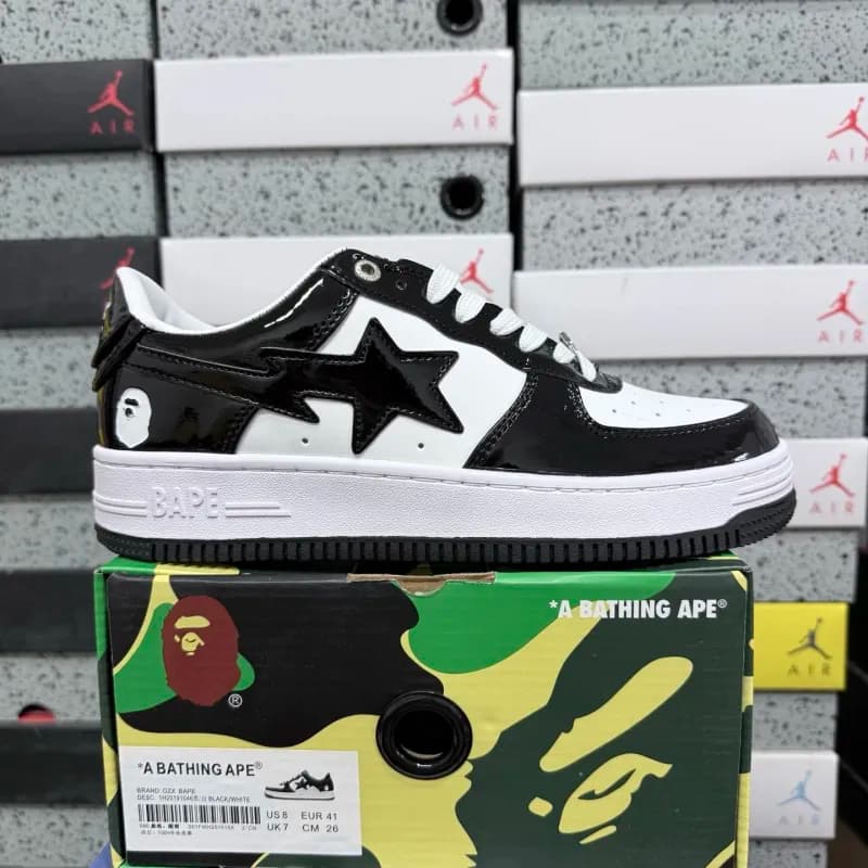 Jordan Bape Sta Black White