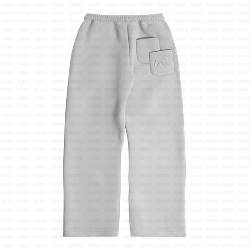Fear of God Essentials Jogger Pants Solid — 灰色口袋刺绣款长裤