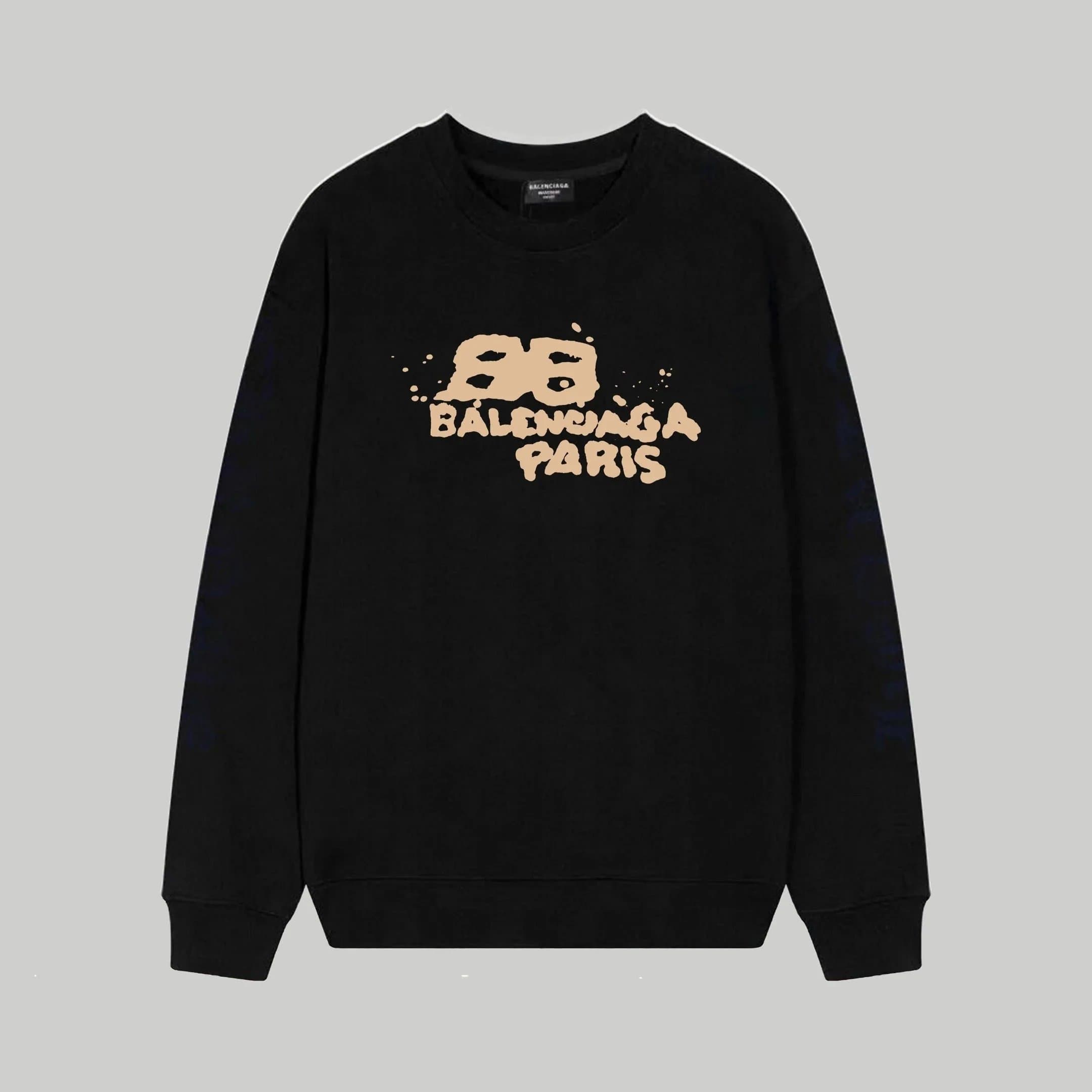Balenciaga Crewneck Sweatshirt Paint Splatter Logo
