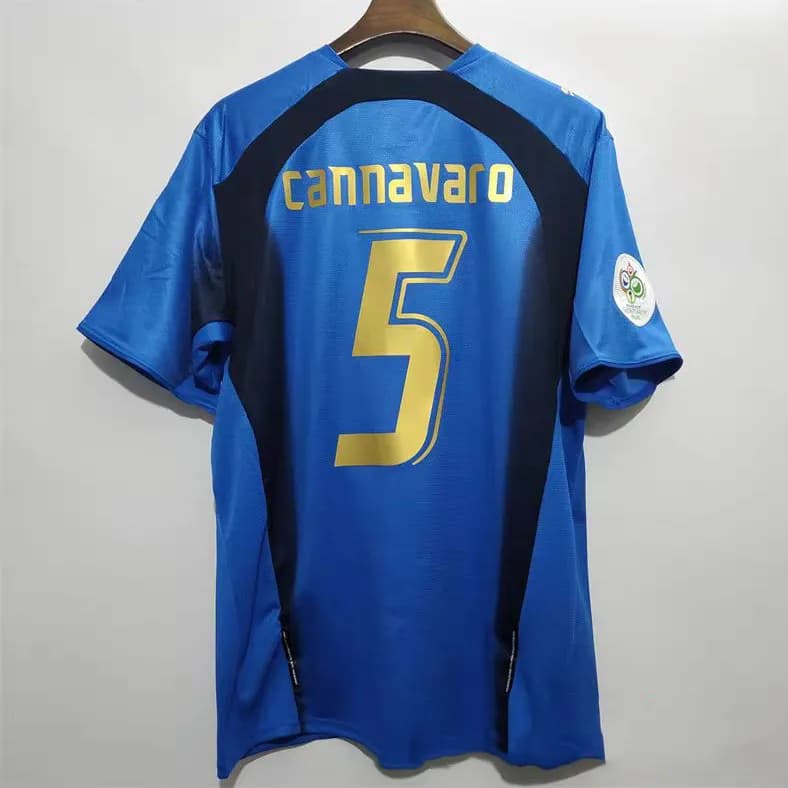 Nike Italy 2006 World Cup Home Jersey Cannavaro #5