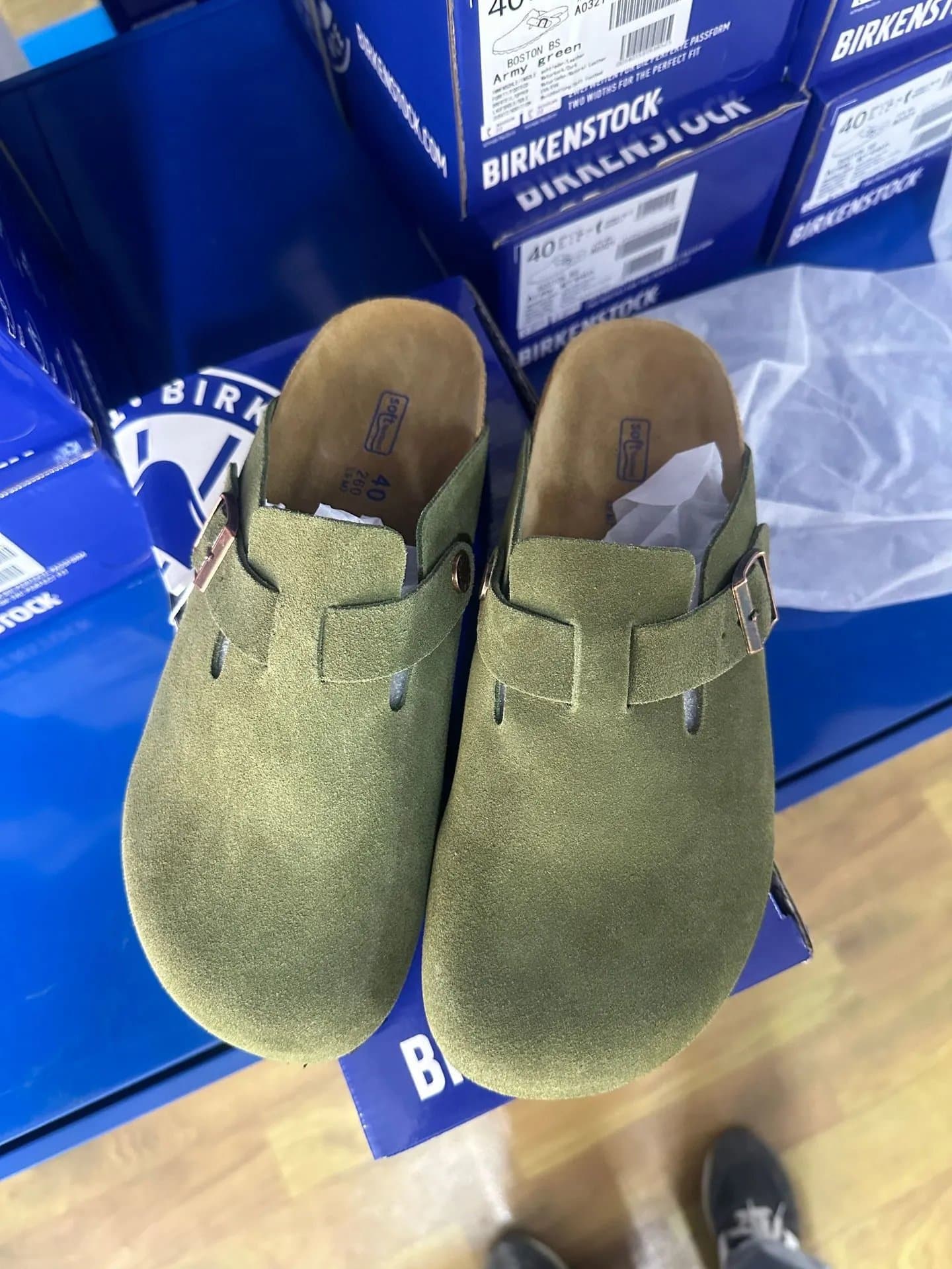Birkenstock Boston Army Green