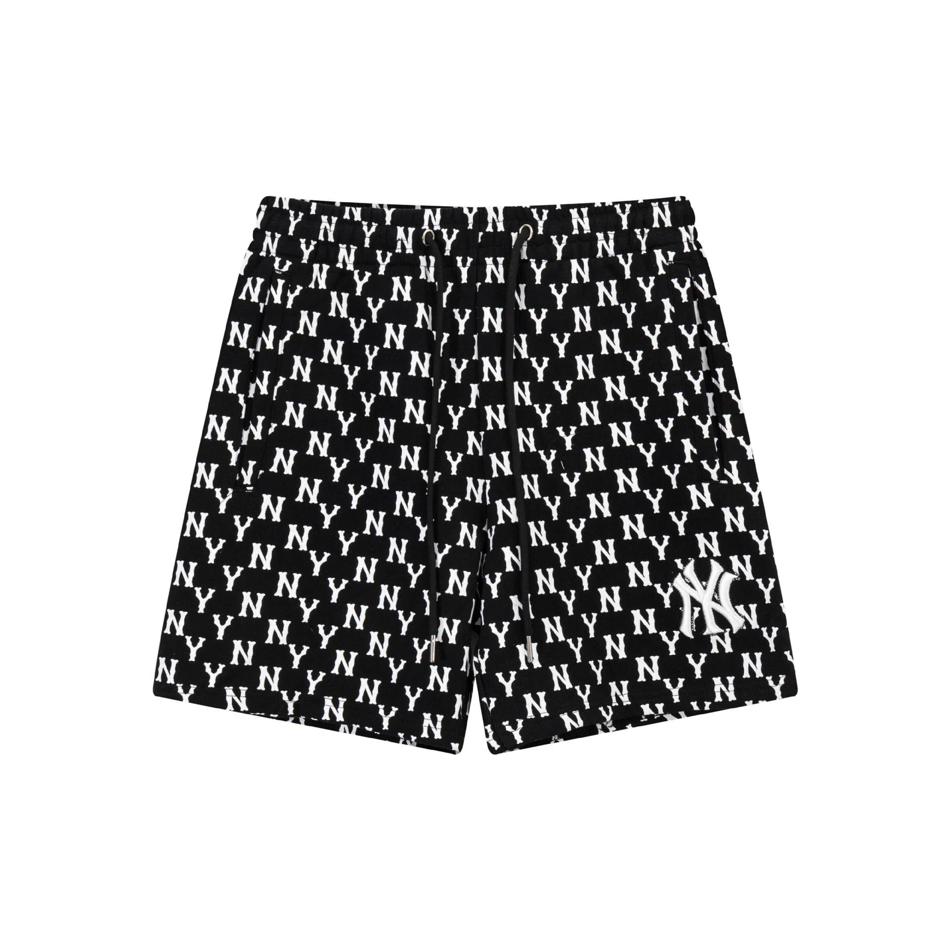 BAPE Logo Print Shorts Diamond B Pattern — 920黑色