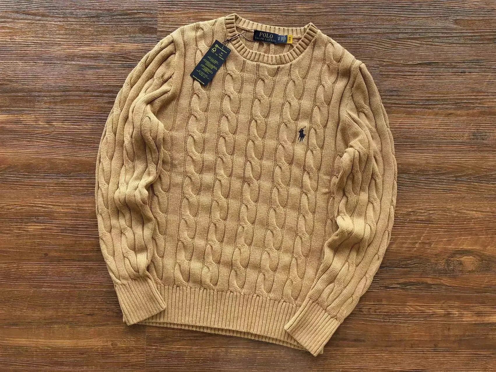 Polo Ralph Lauren Cable Knit Sweater Classic Cable — 18