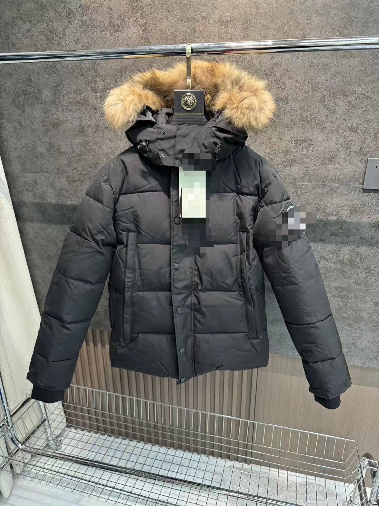 Canada Goose Puffer Jacket Arctic Program Patch — 黑色灰标