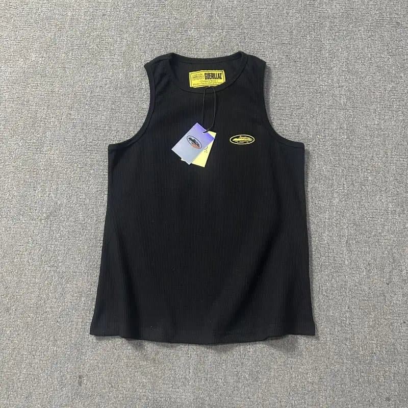 Gallery Dept. Ribbed Tank Top Yellow Logo