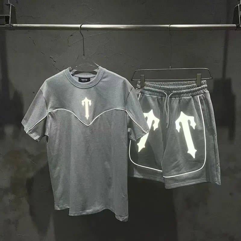 Hellstar Flame Graphic Set Washed Grey — Trapstar Set-2