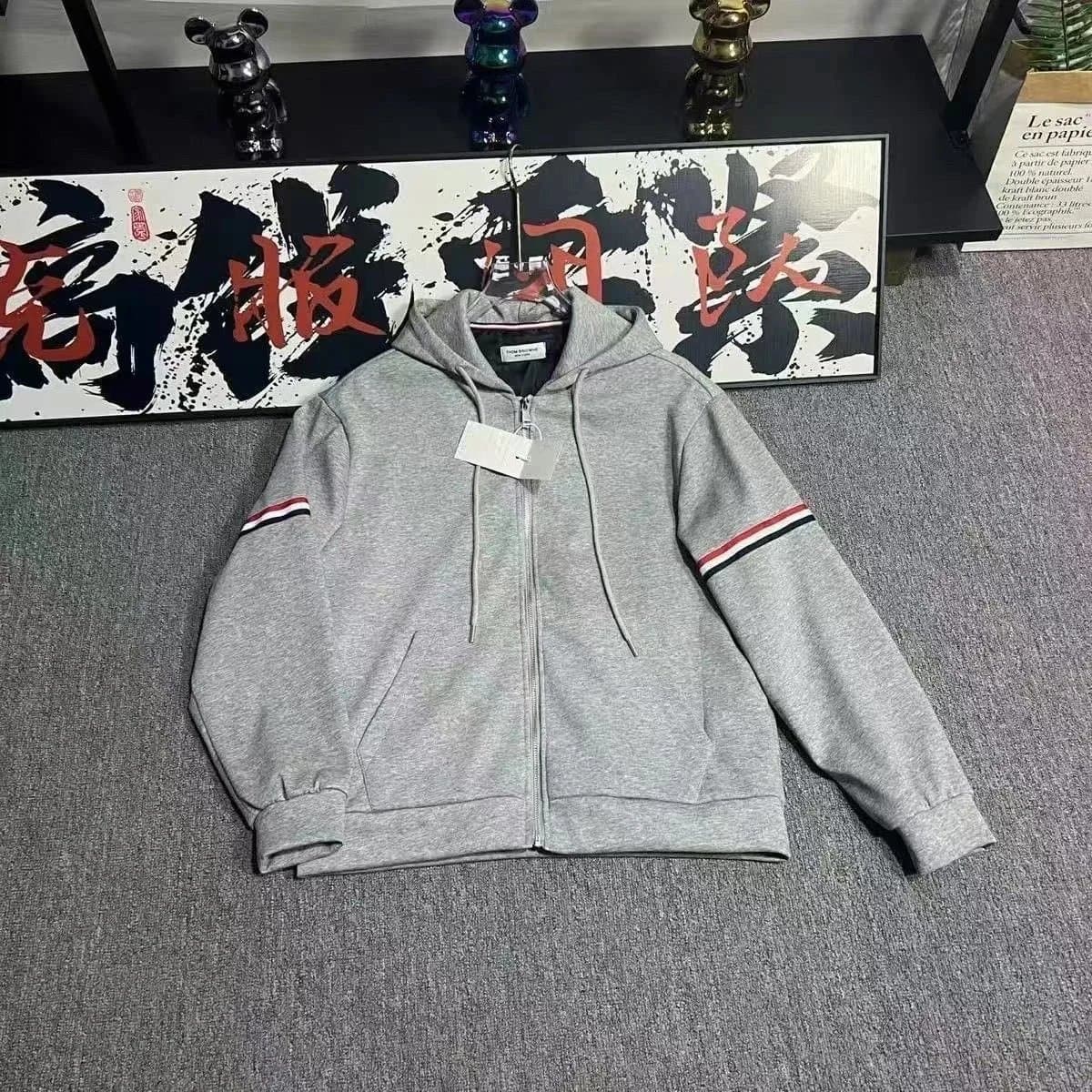 Moncler Hooded Zip-Up Jacket Logo Hood — 5