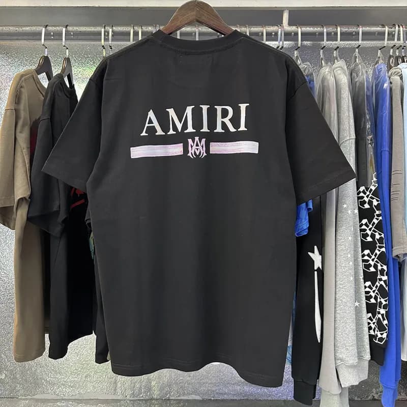 Amiri Graphic Tee Signature Script — 960 black