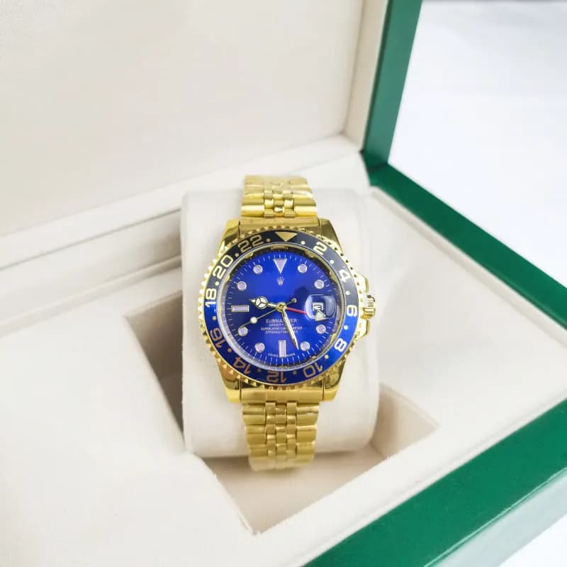 Rolex Submariner Two-Tone Blue Dial — 四针可乐圈五铢金色 黑蓝圈蓝面