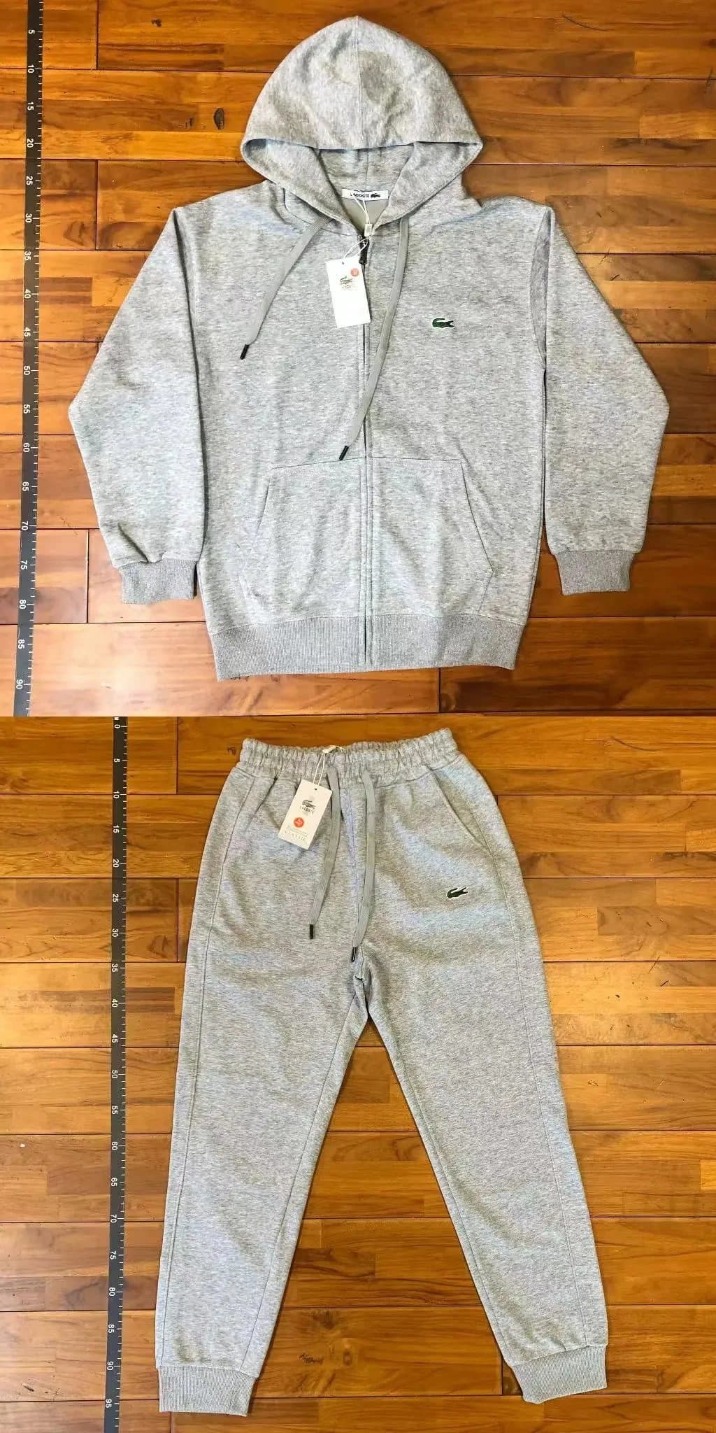 Lacoste Hoodie and Joggers Set Solid Orange — 40
