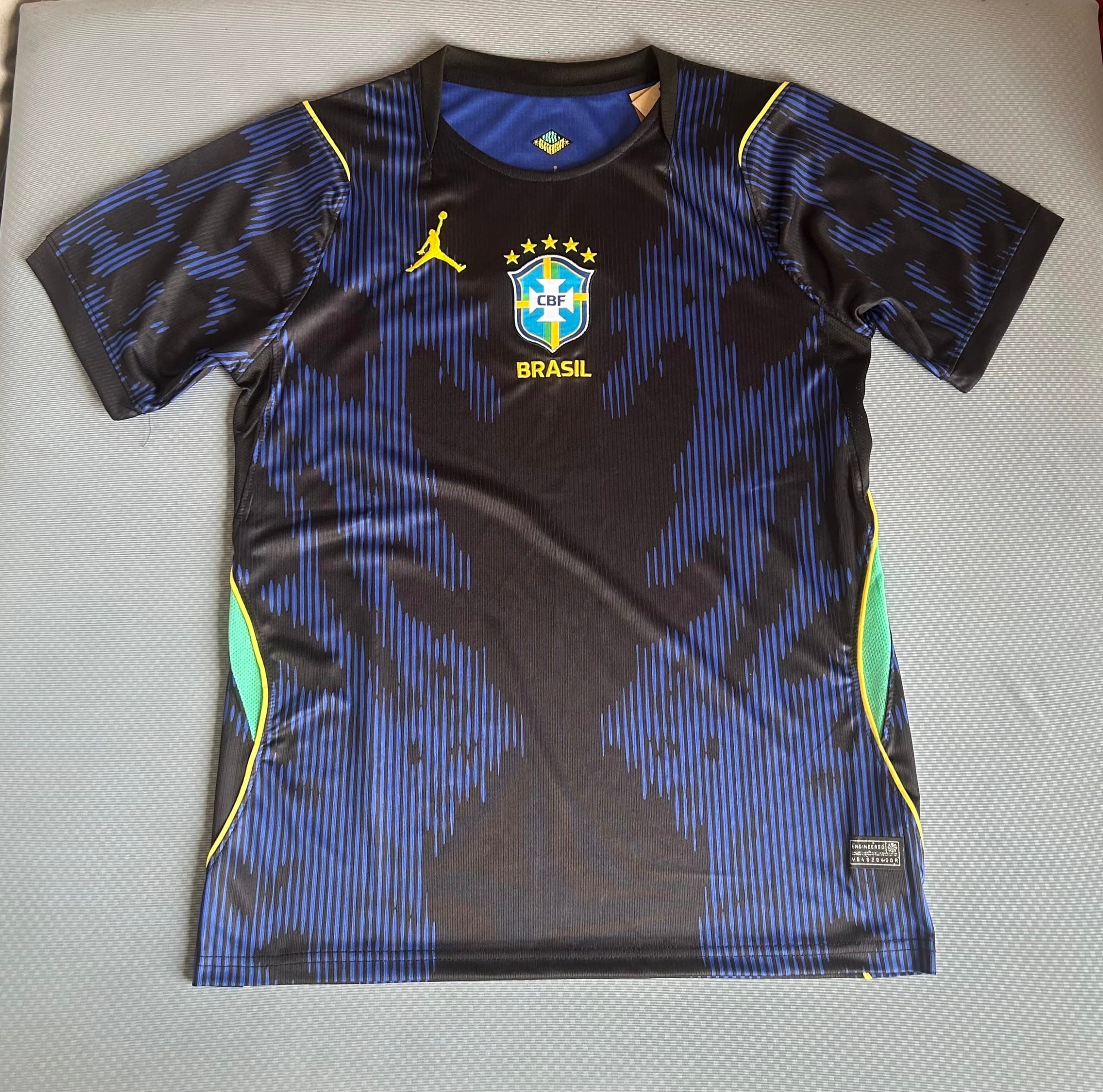 Jordan × Nike Brazil National Team Jersey 2018 World Cup Alternate