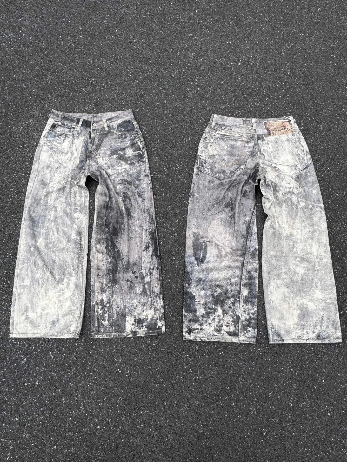 Dior B22 Jeans Leopard Lightning Patch — XXS-007
