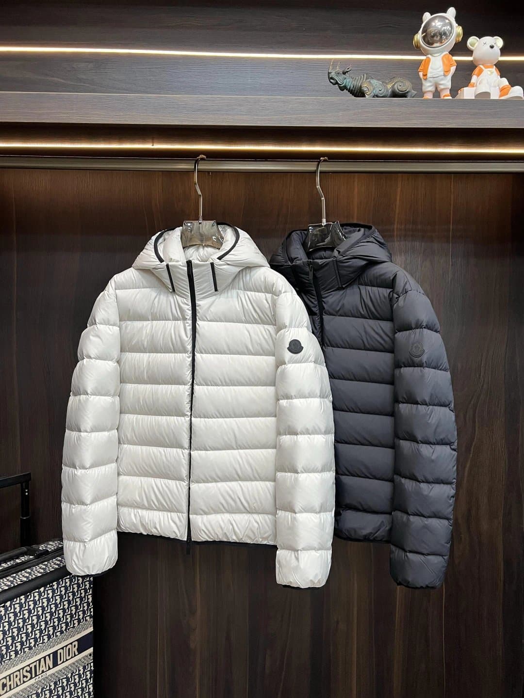 Moncler Short Puffer Jacket Quilted Hooded