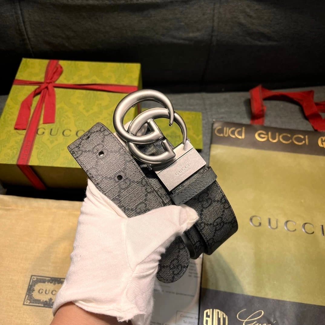 Gucci Horsebit 1955 Belt GG Supreme Canvas