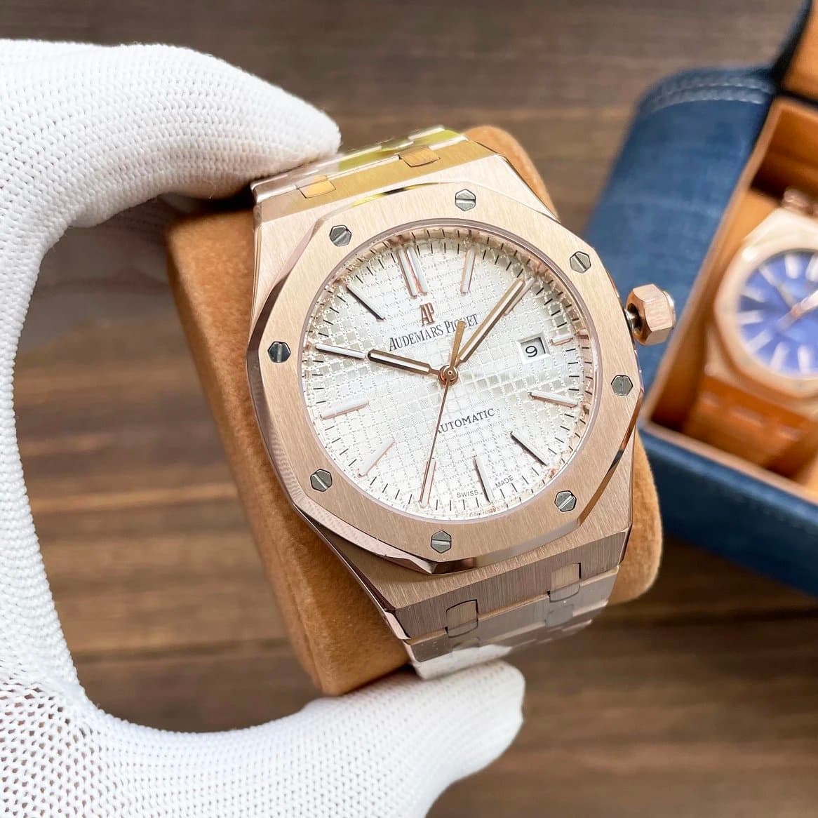 Audemars Piguet Royal Oak White Tapisserie Dial