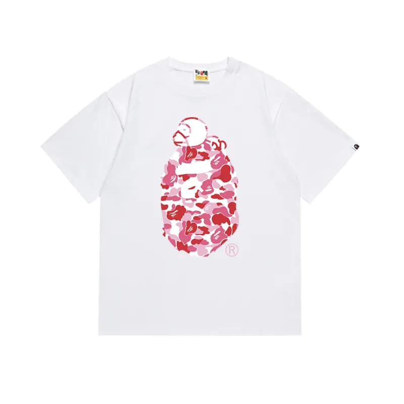 BAPE Ape Head Tee Pink Camo Ape