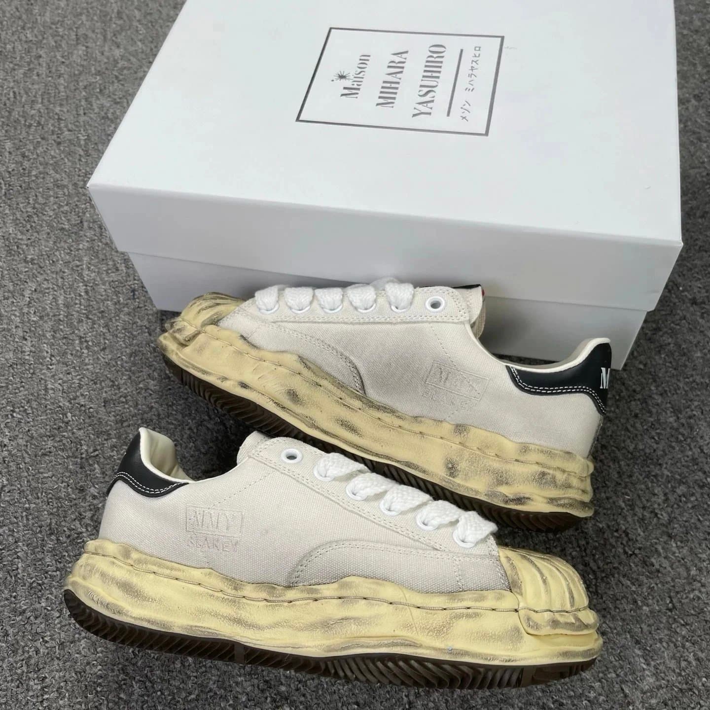 Maison Margiela Tabi Sneaker Distressed Canvas