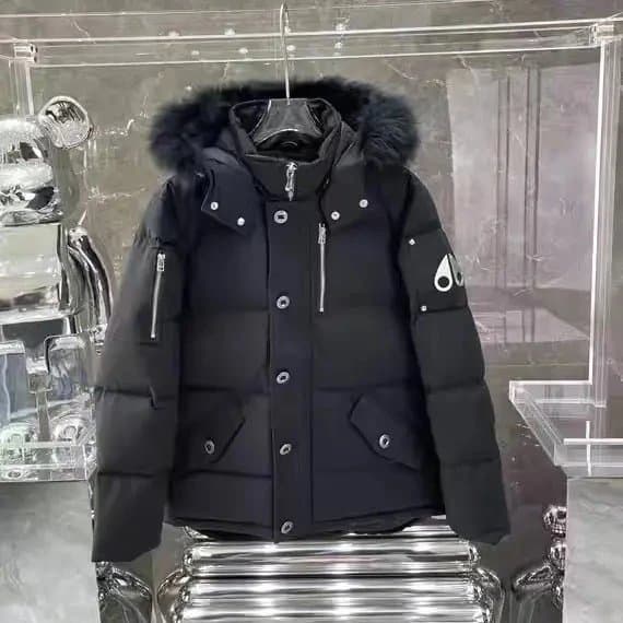 Moncler Puffer Jacket Fur-Trimmed Hood
