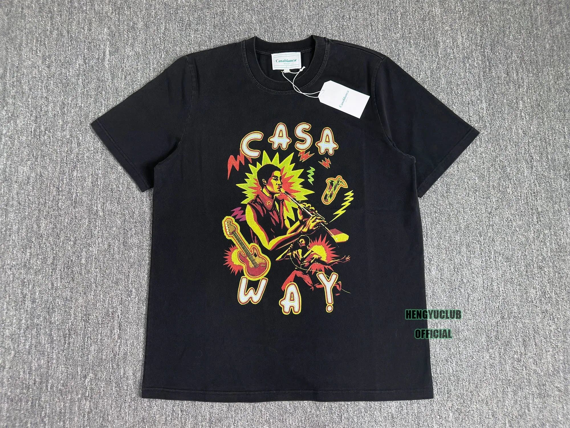 Casablanca Graphic T-Shirt Casa Way Print