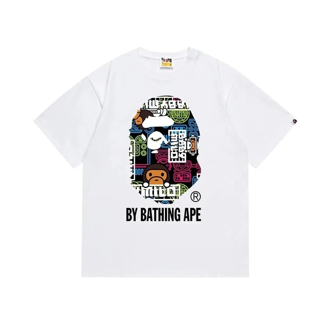 BAPE Graphic Tee Circuit Ape Head — 15