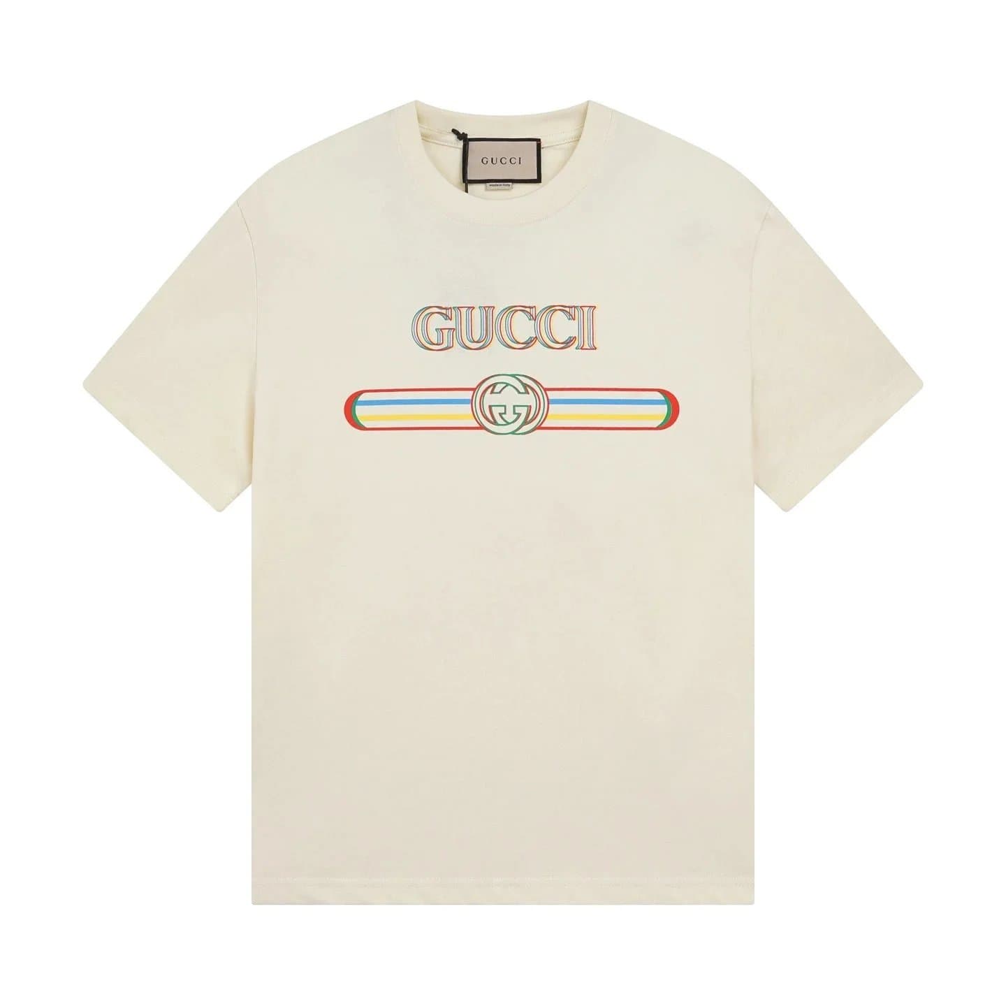 Gucci Logo T-Shirt Rainbow Web